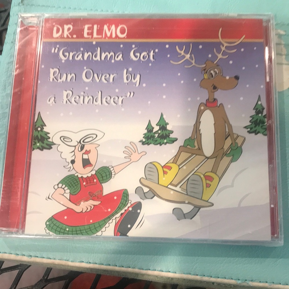 DR. ELMO’S “Grandma Got Run Over bus Reindeer”CHRISTMAS MUSIC CD